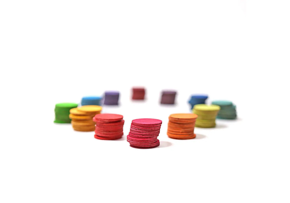 Confettis en bois Grimm's - Rainbow