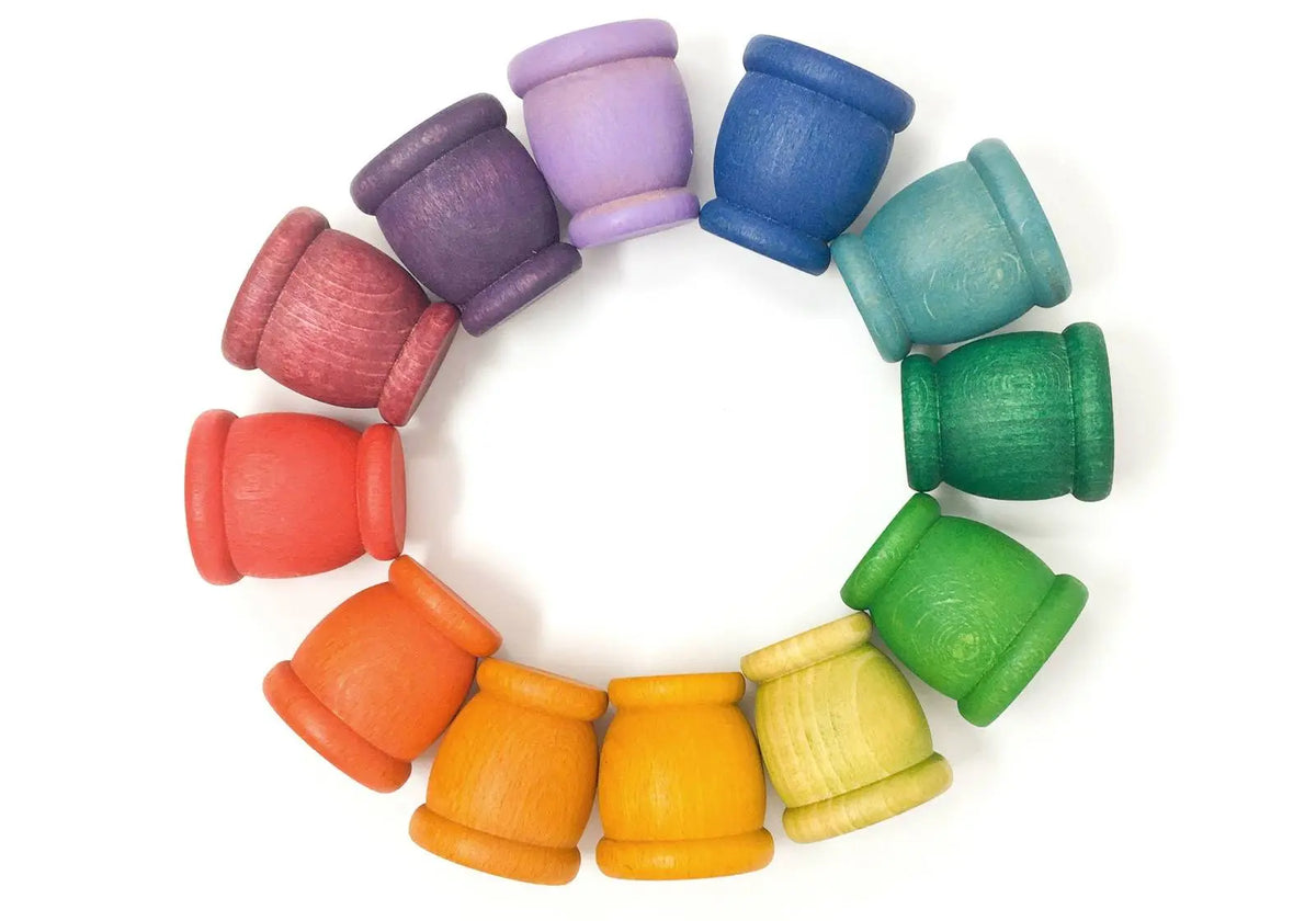 12 coquetiers colorés Grapat