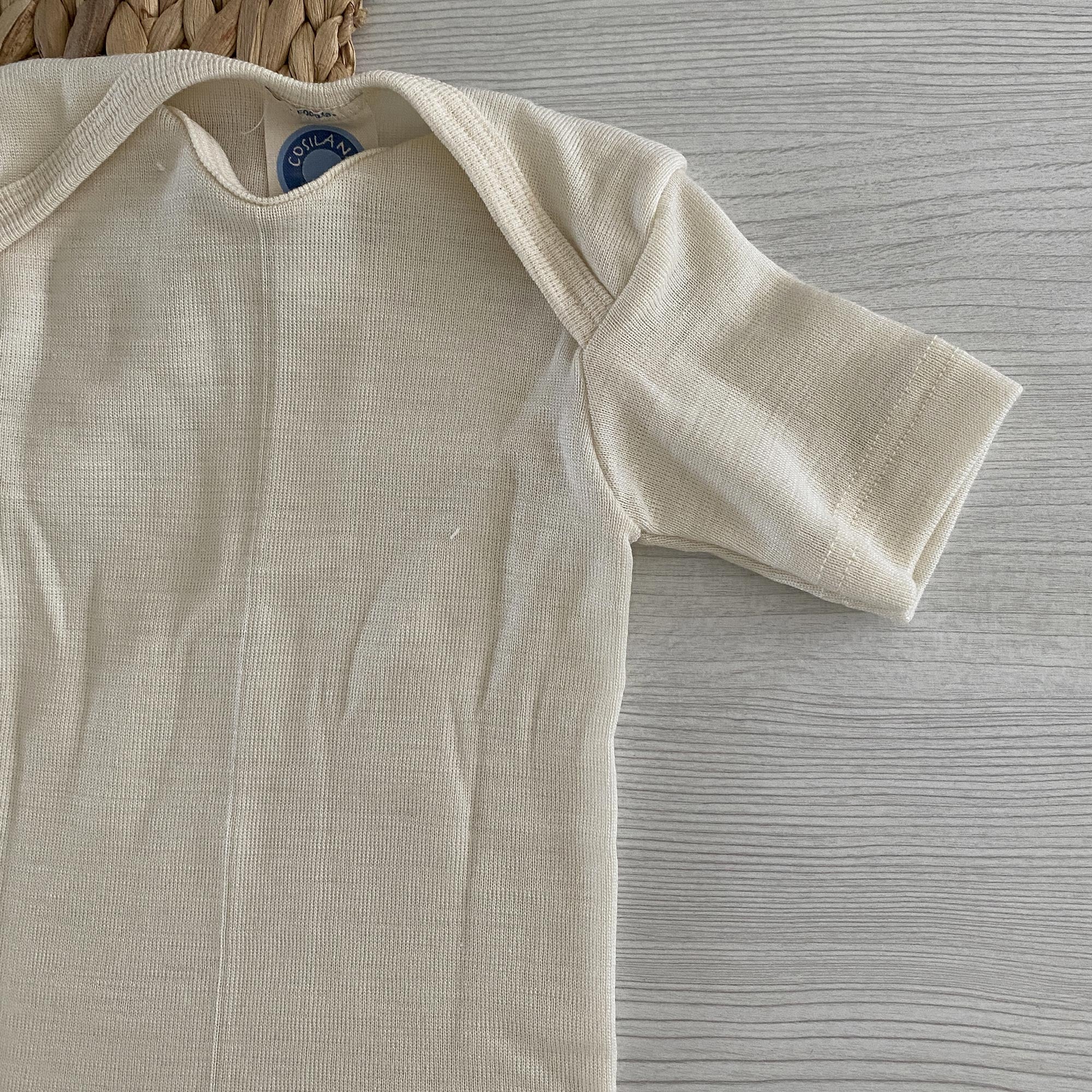 Body à MC en laine & soie Cosilana - Naturel