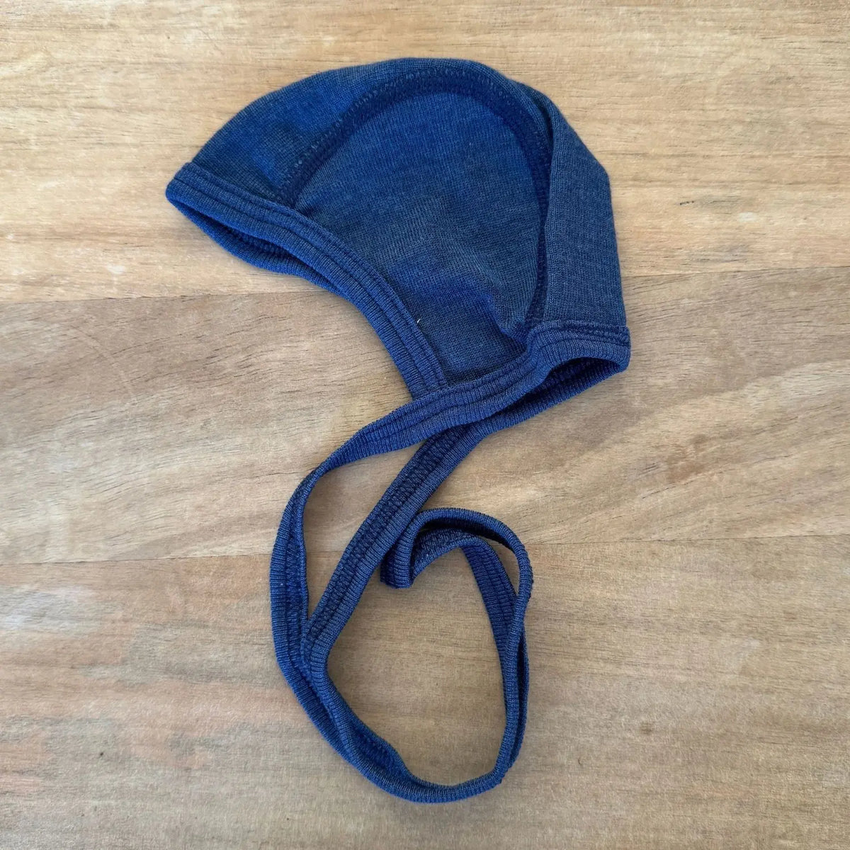 Bonnet en laine et soie Cosilana - Bleu marine