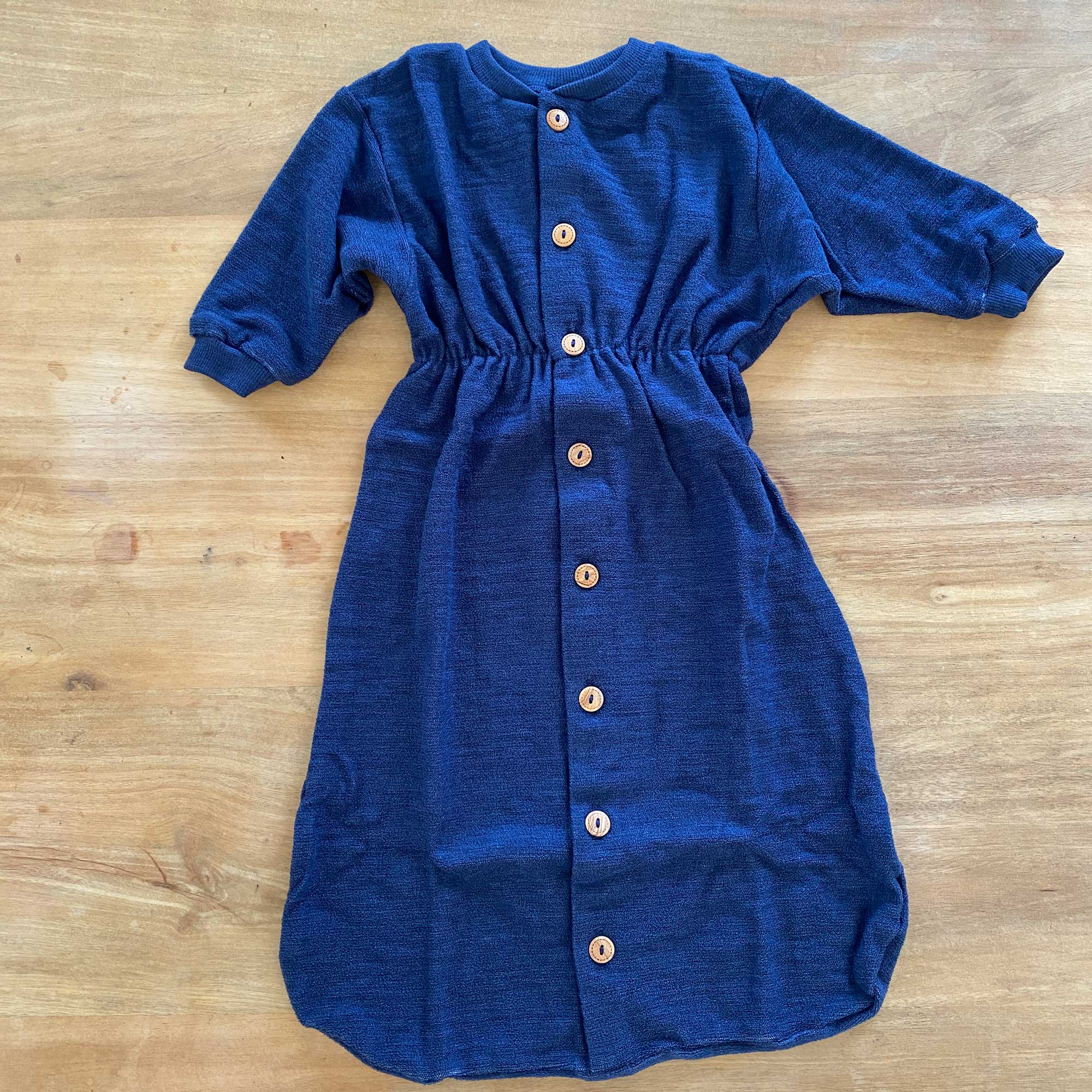 Gigoteuse en éponge de laine Cosilana - Bleu