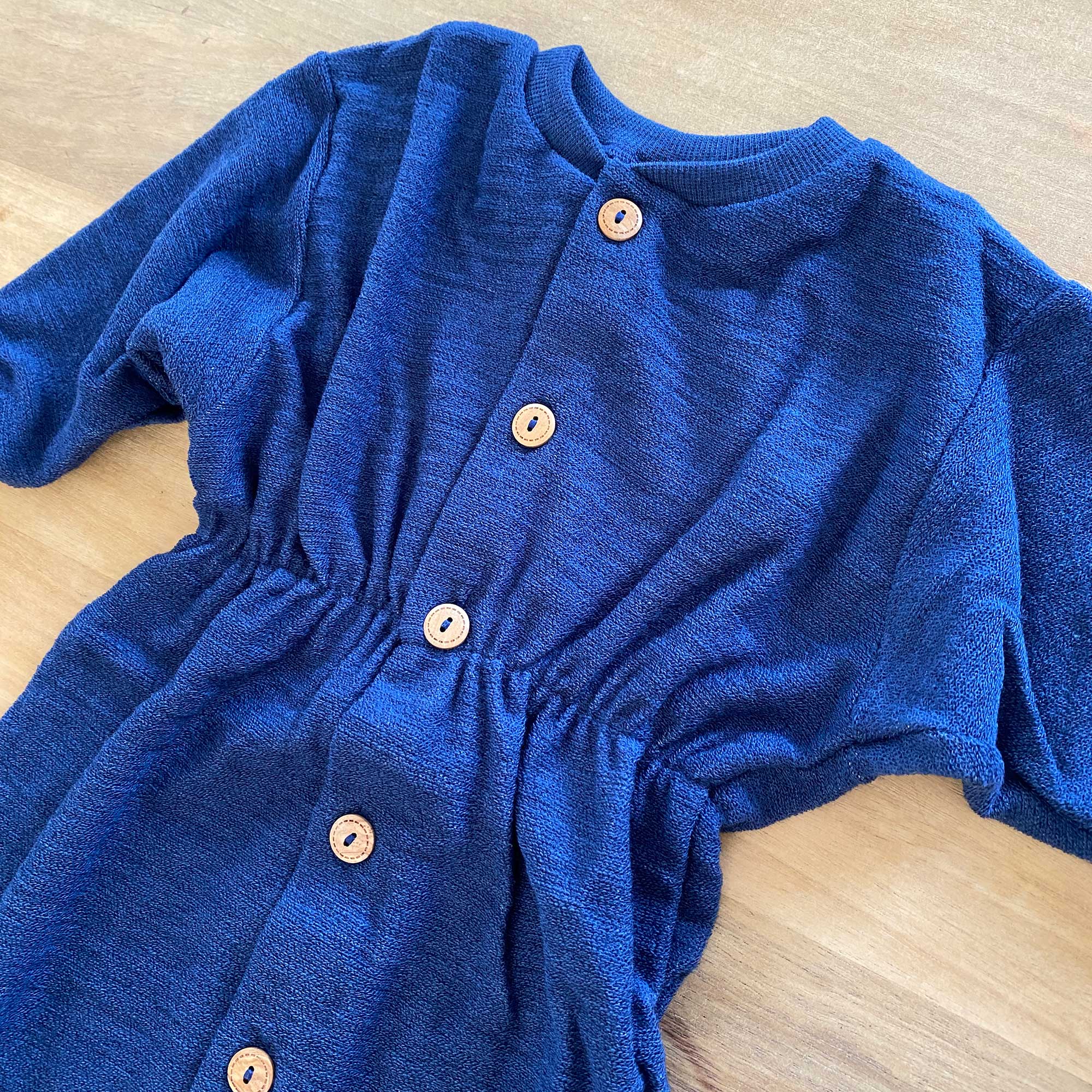 Gigoteuse en éponge de laine Cosilana - Bleu