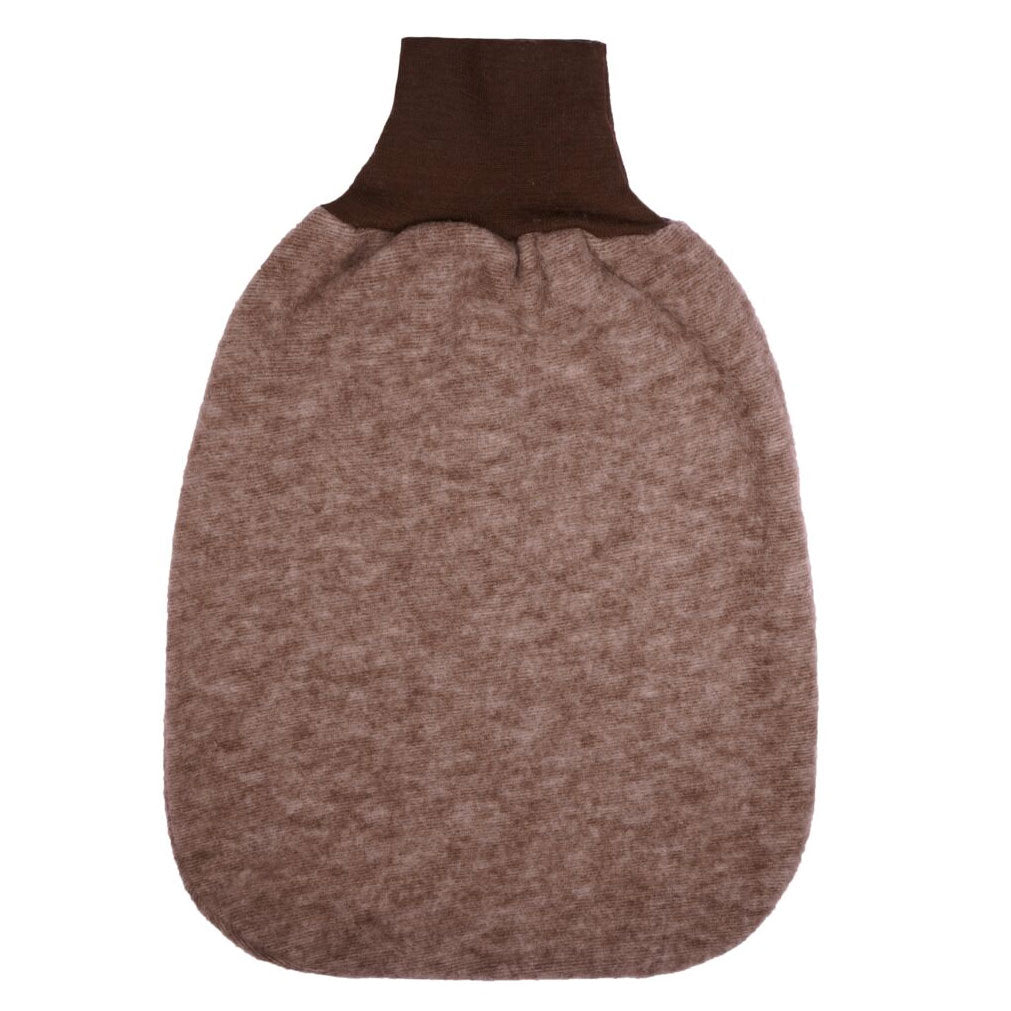Sac de couchage pour bébé en laine Cosilana - Chocolat