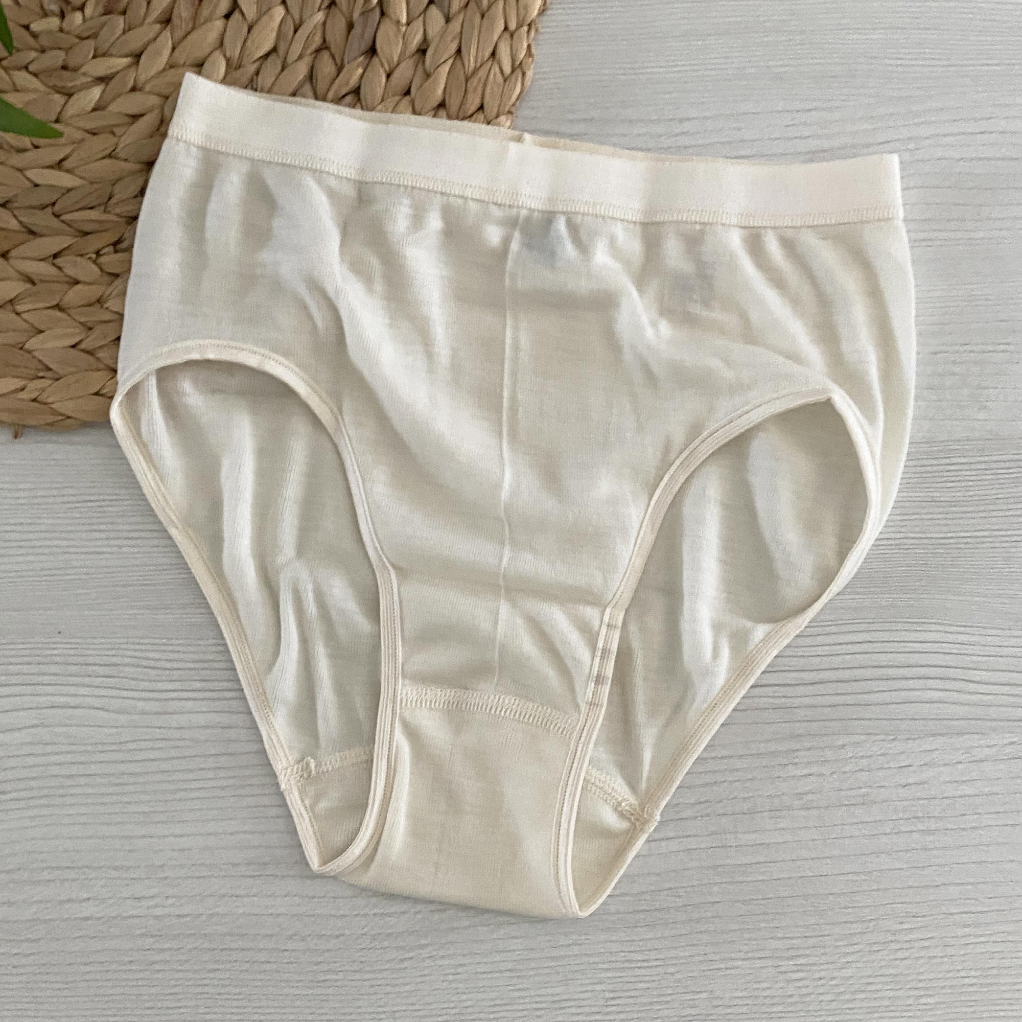 Culotte femme en laine & soie Cosilana – Naturel