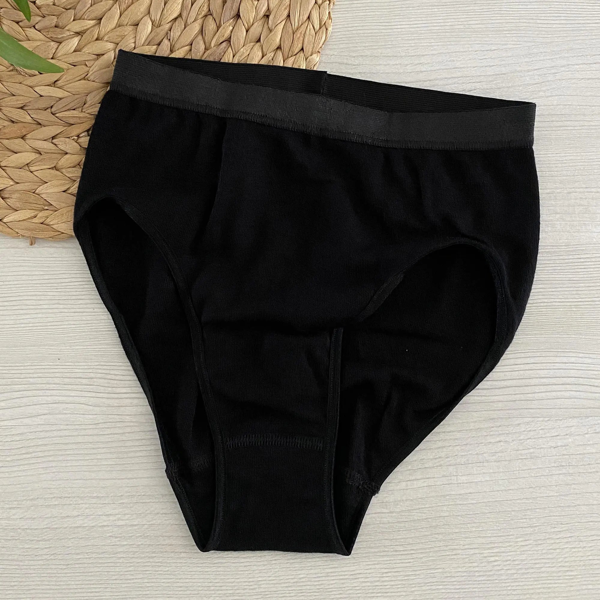 Culotte femme en laine & soie Cosilana – Noir