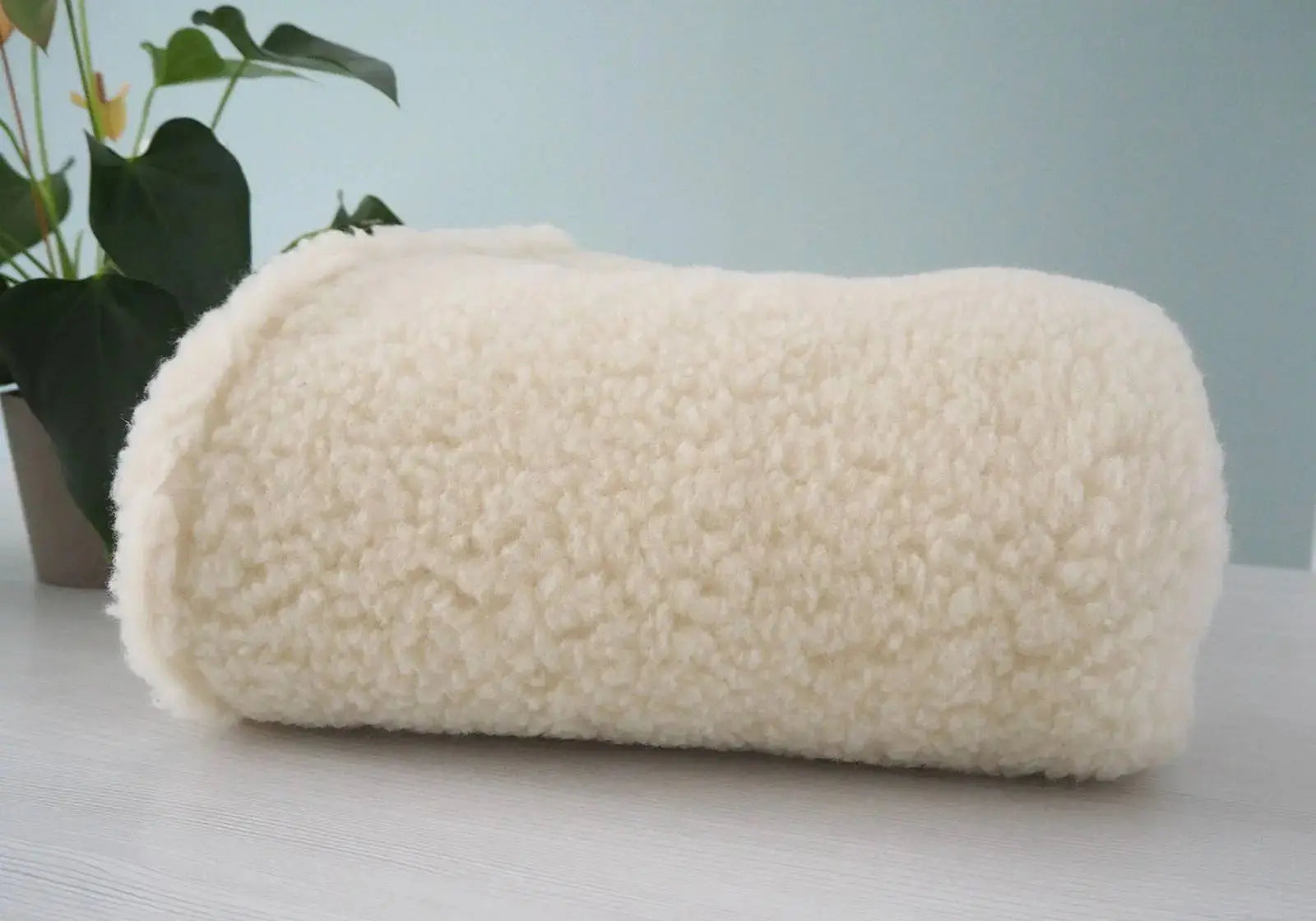 Couverture pure laine vierge naturel Saling - 150x190cm - Lilinappy