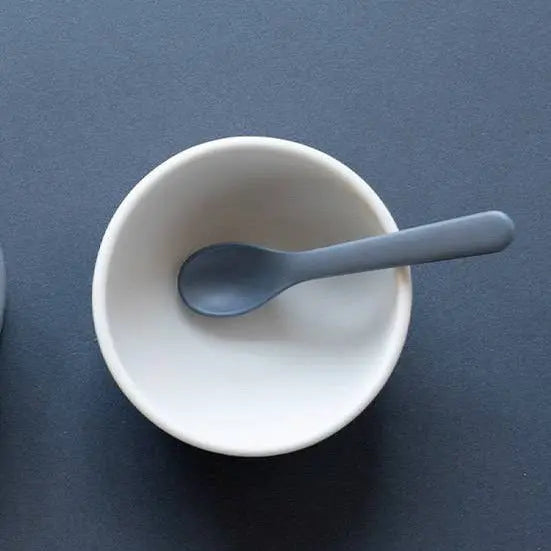 2 cuillères pour bébé en silicone Ekobo - Cloud/ Storm - Lilinappy