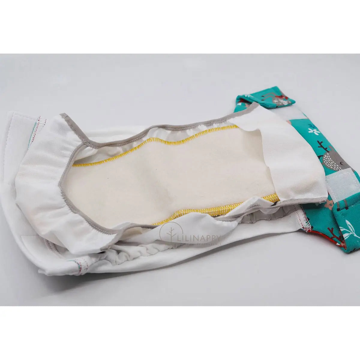 Lot de 6 inserts lavables Chanvre/coton bio Culla di Teby - Lilinappy