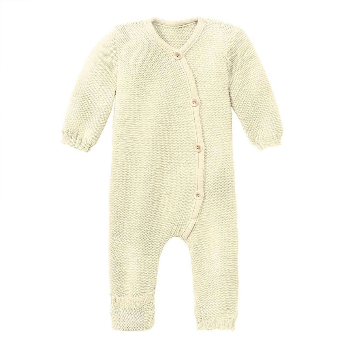 Combinaison en laine merinos tricotée Disana Naturel