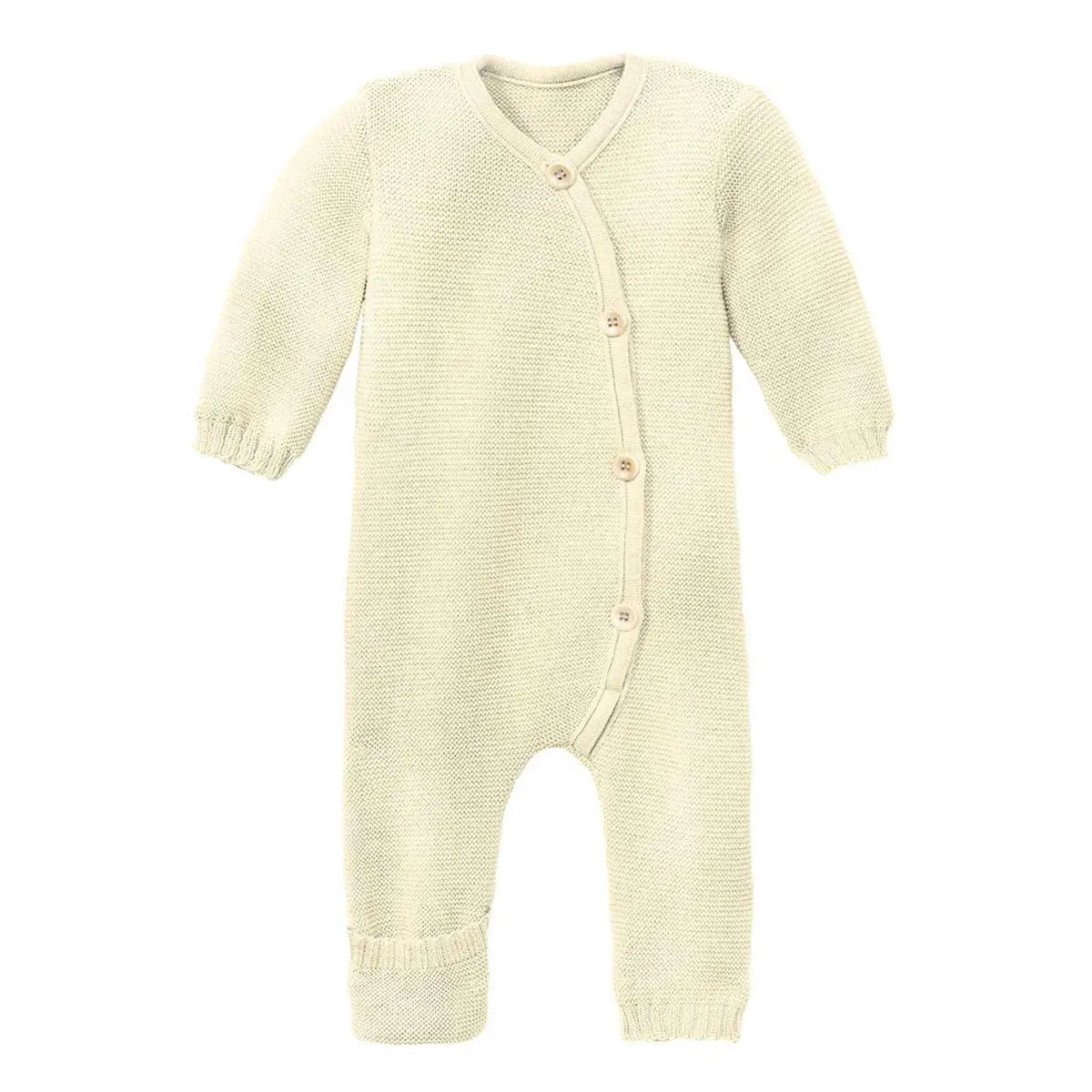 Combinaison en laine merinos tricotée Disana Naturel