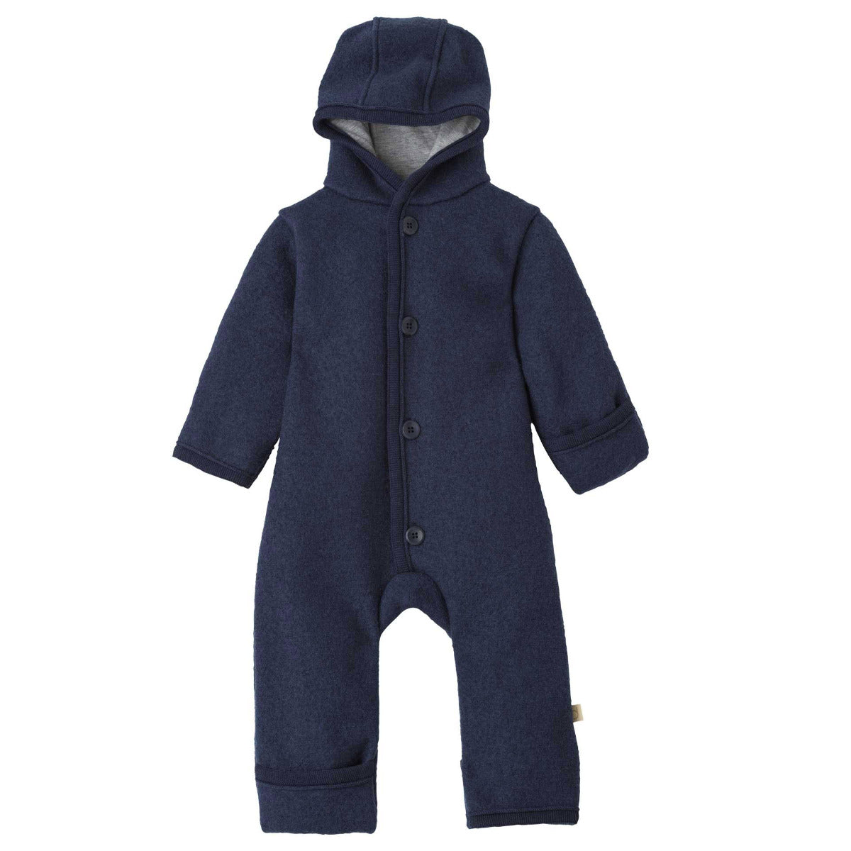 Combinaison bébé en laine bouillie Disana - Indigo