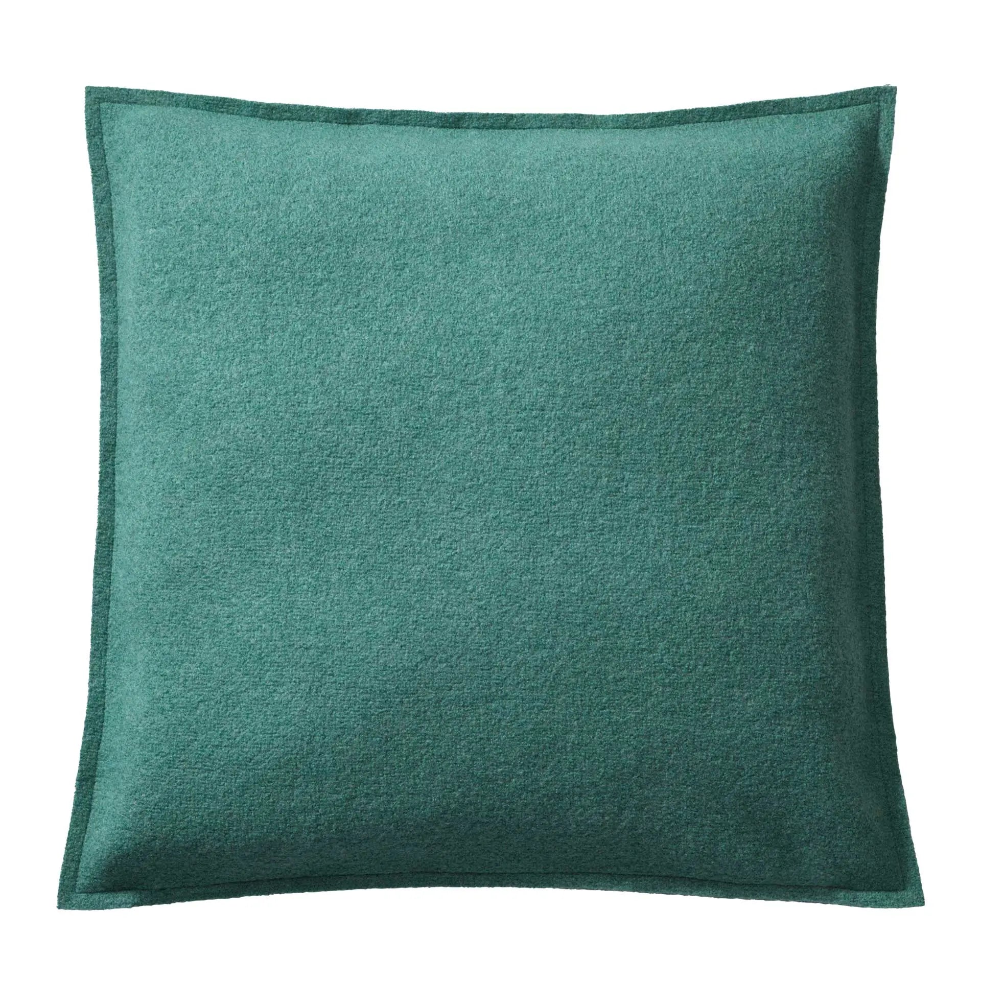 Housse de coussin en laine bouillie bio double face Disana