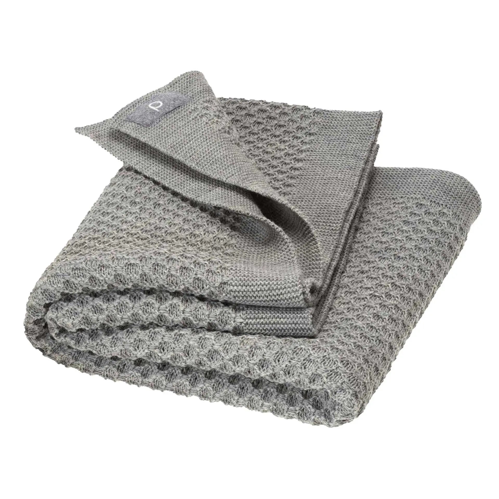 Couverture nid d'abeilles en laine Disana 135x200cm