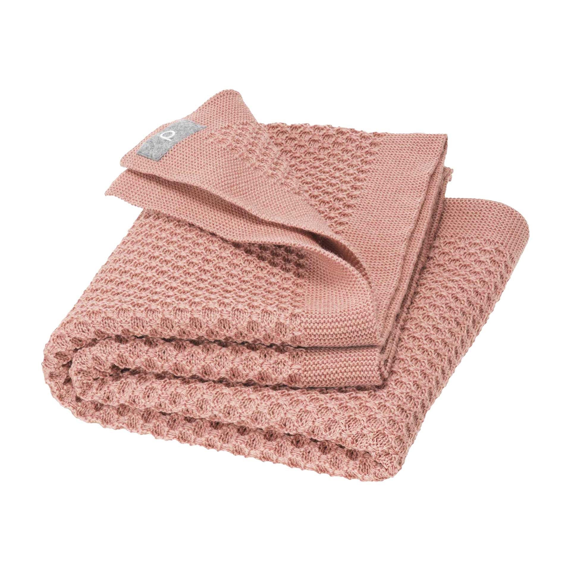 Couverture nid d'abeilles en laine Disana 135x200cm