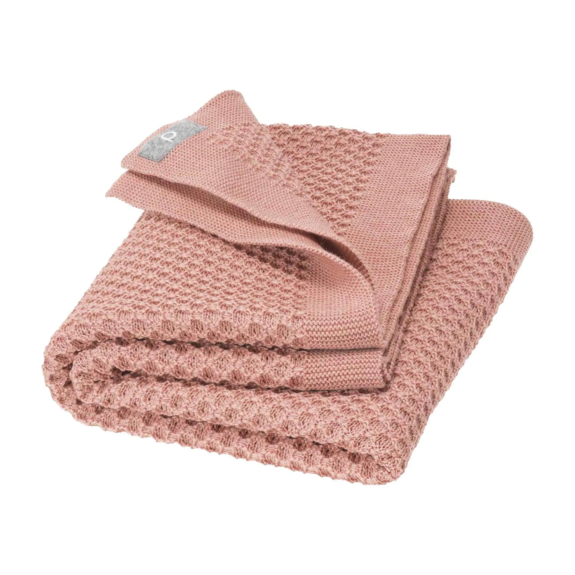 Couverture nid d'abeilles en laine Disana 135x200cm