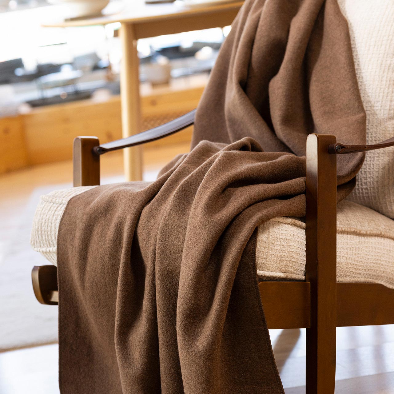 Couverture en laine bouillie mérinos bio Disana