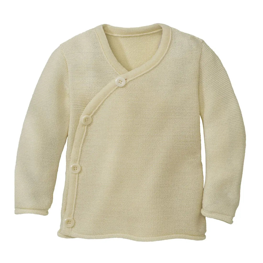 Gilet bébé en laine mérinos Disana - Naturel