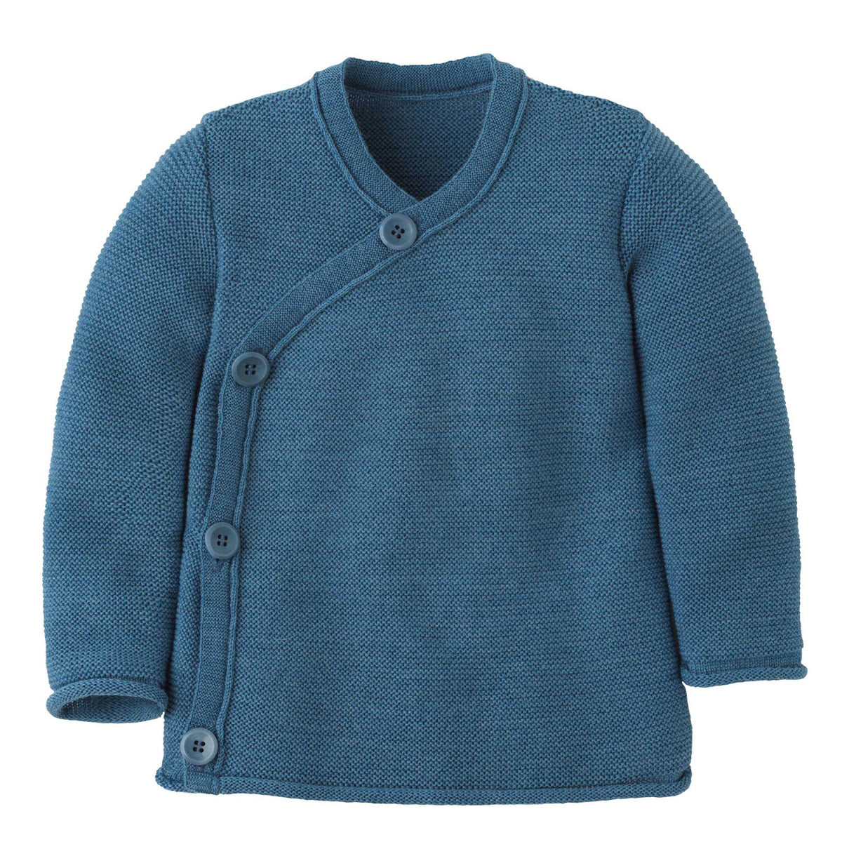 Melange Jacket Disana Dove Blue – Veste bébé laine mérinos