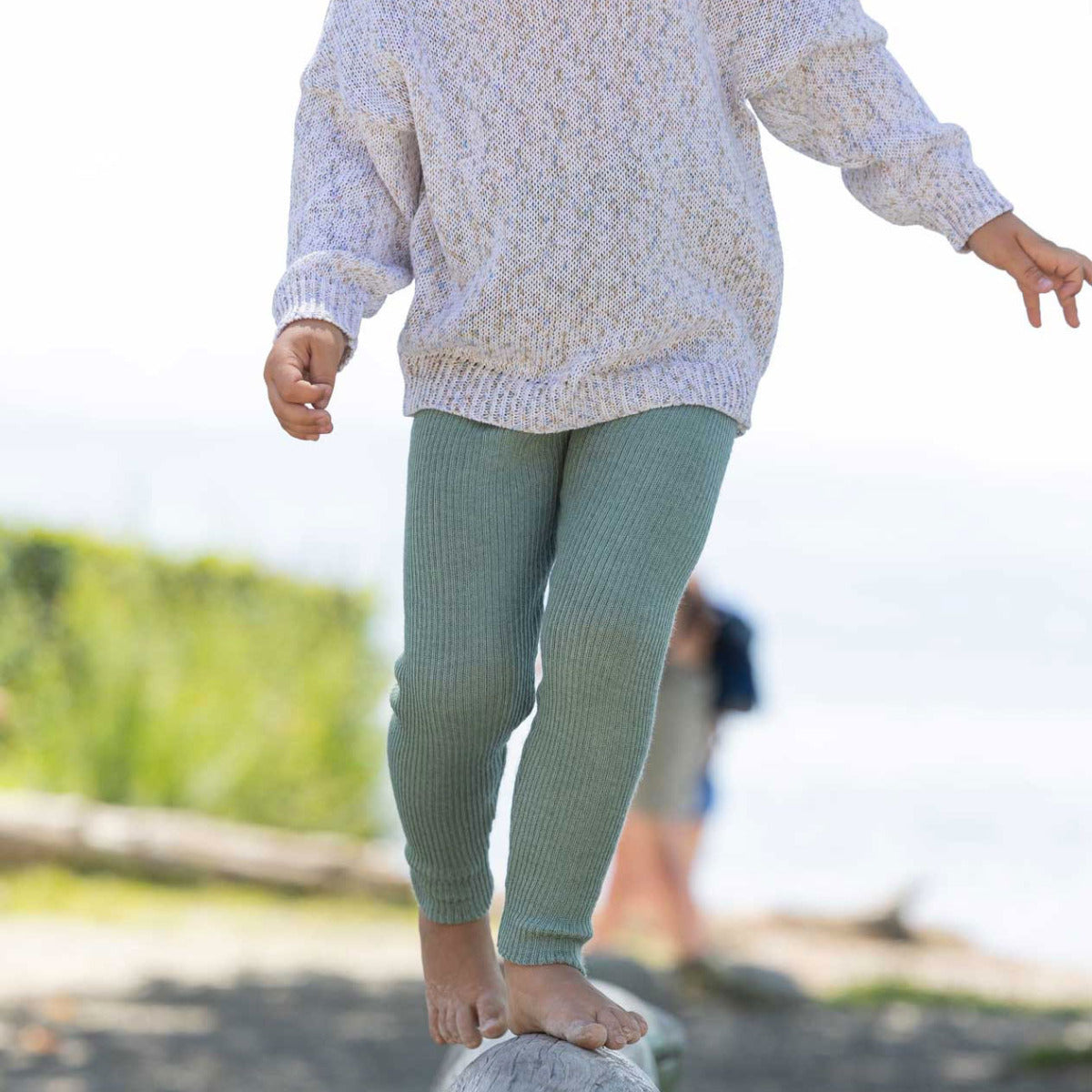 Legging léger en laine mérinos Disana – Naturel - Lilinappy