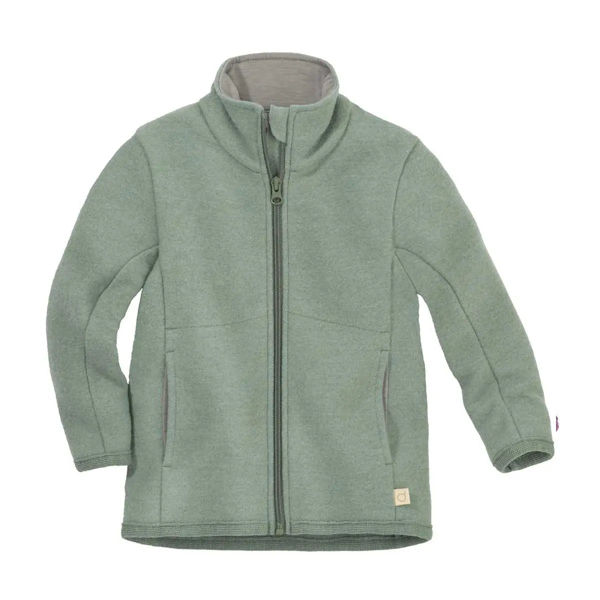 Veste zippée en laine mérinos légère Disana – Jade