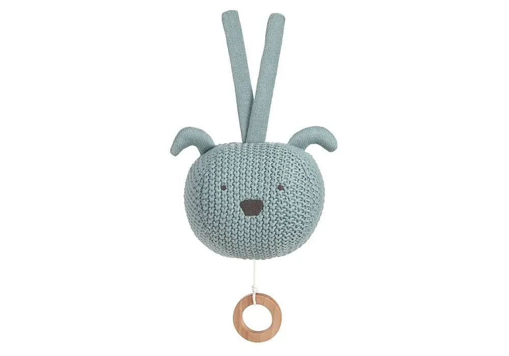 Doudou musical chien vert Lassig dès la naissance