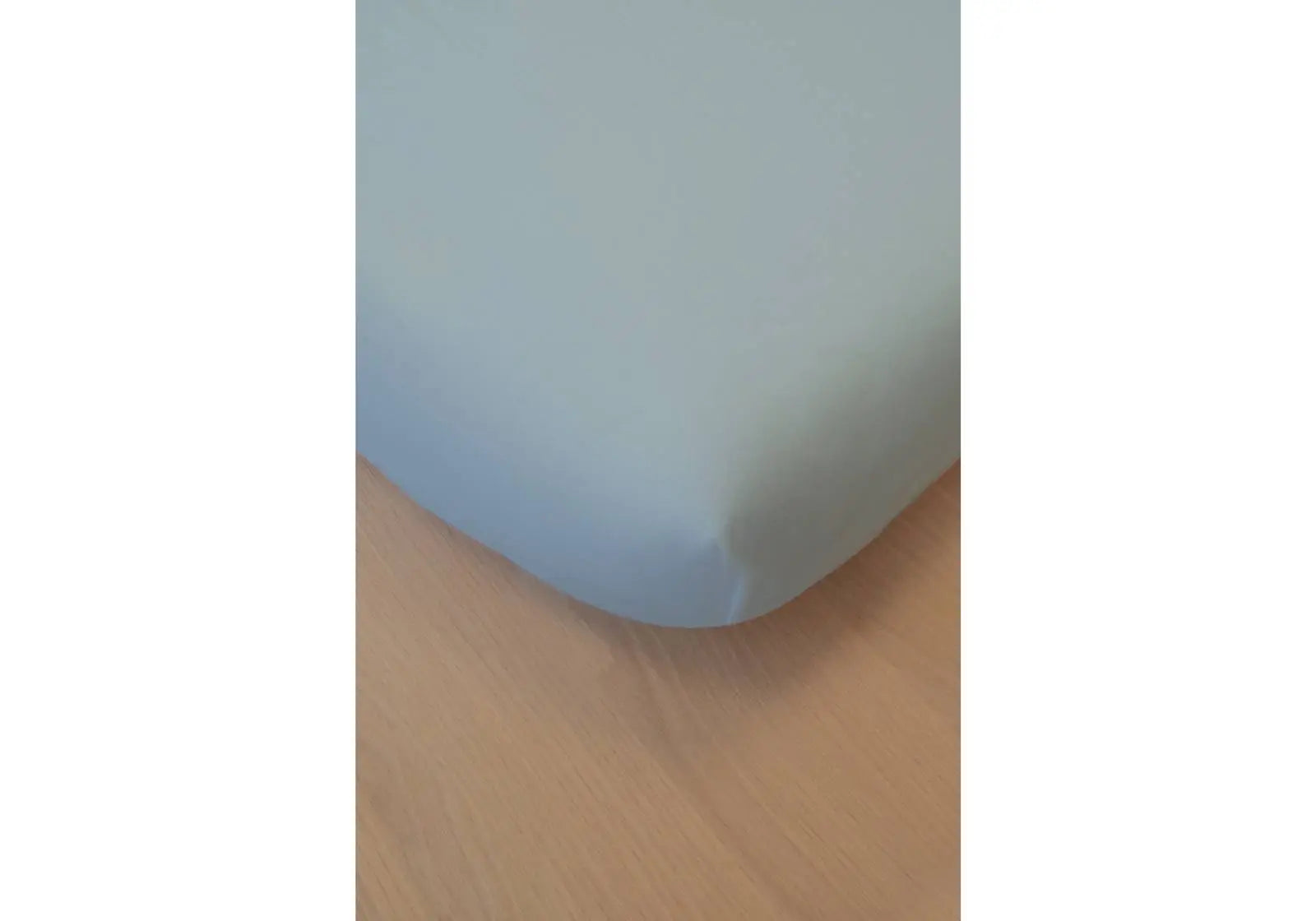 Drap housse coton bio Bleu Kadolis