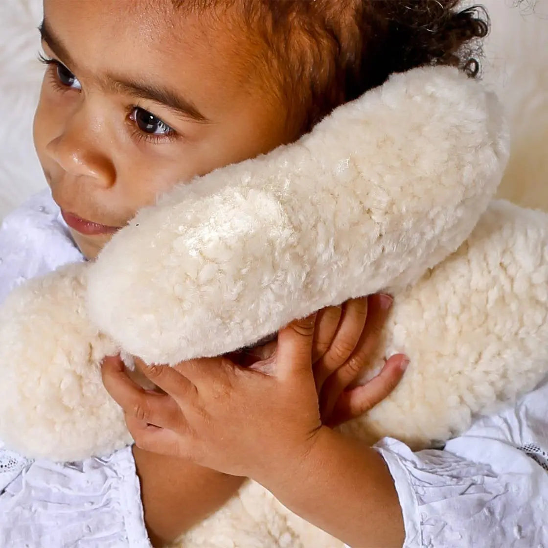 Nounours en peau de mouton Flatout Baby - Milk Flatout