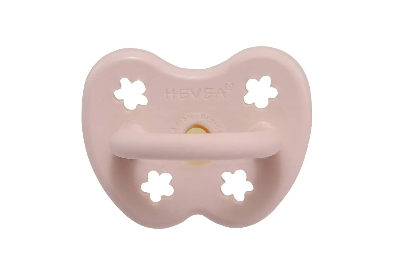 Tétine Fleurs Powder Pink Hévéa en latex 100% naturel et végétal. Téterelle anatomique ou physiologique au choix.