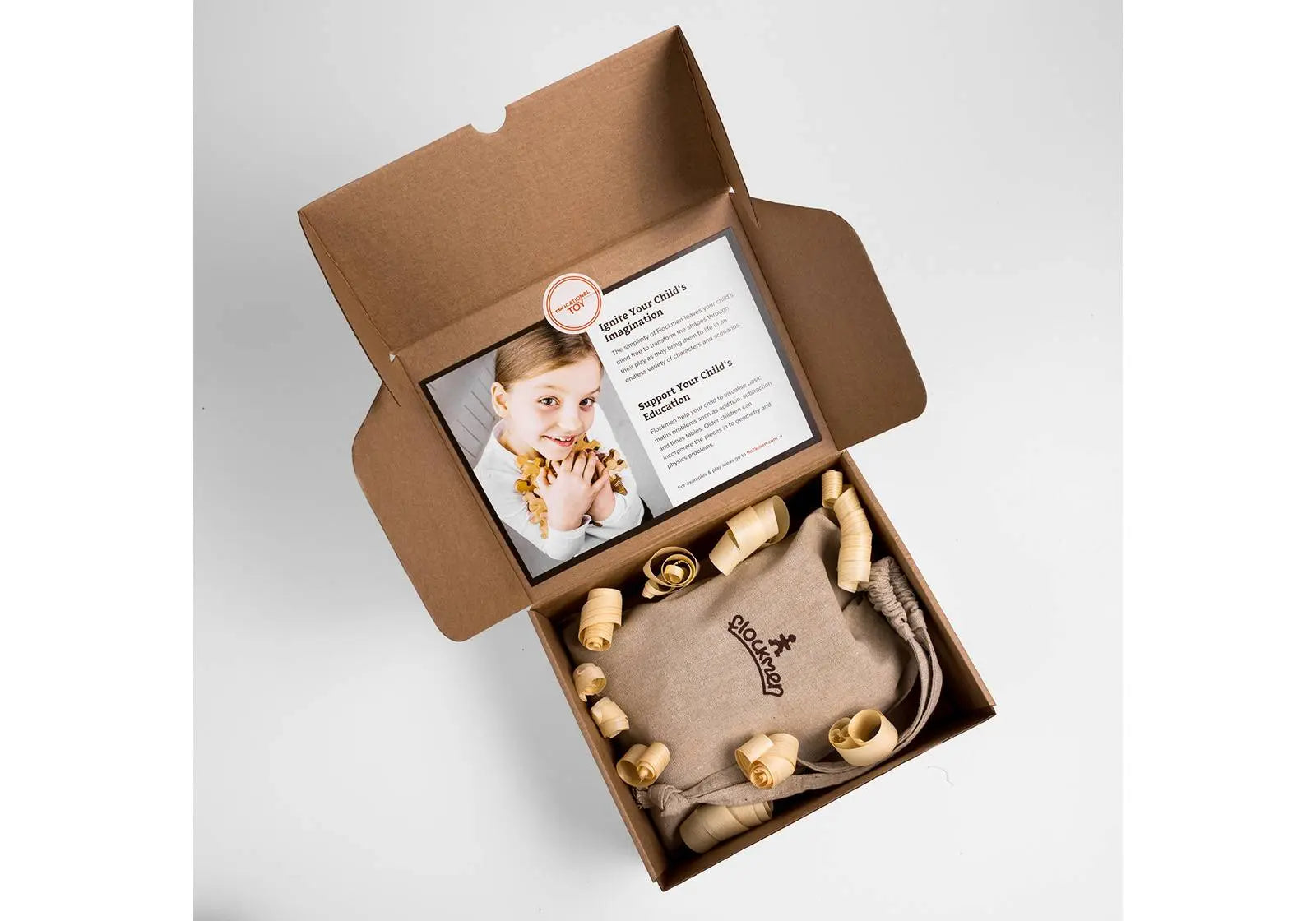 Jeu libre en bois Flockmen Half Flock - 16 pièces