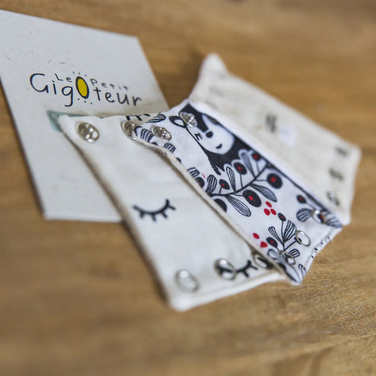 3 rallonges de Body Le Petit Gigoteur - Noir et blanc - Lilinappy