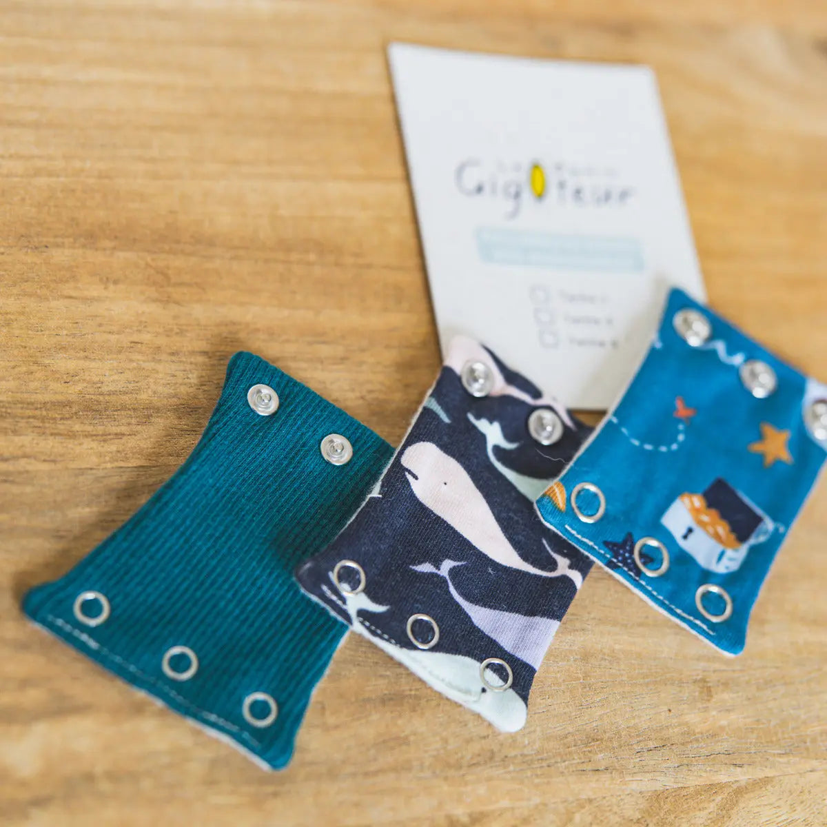 3 rallonges de Body Le Petit Gigoteur - Bleu - Lilinappy