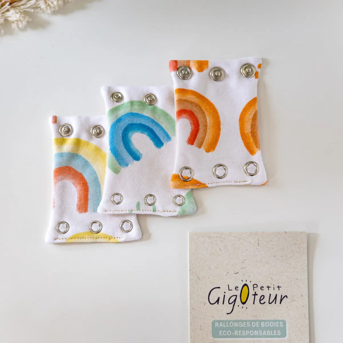 3 rallonges de Body Le Petit Gigoteur - Arc en ciel