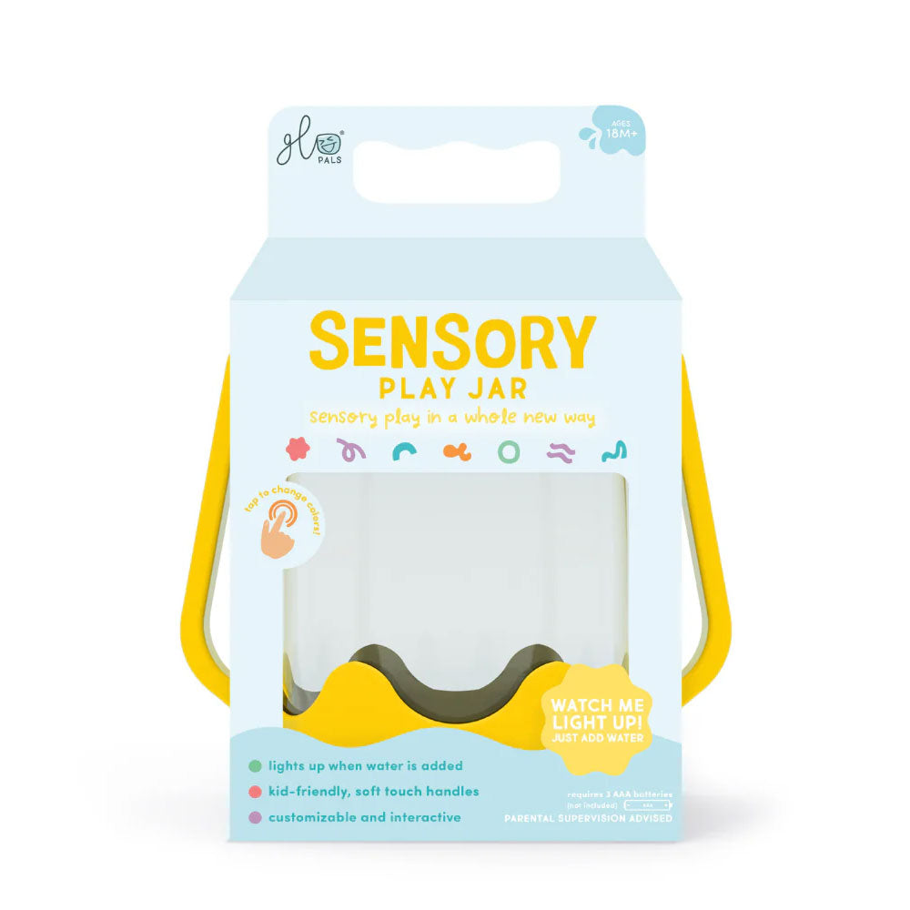 Bocal sensoriel Glo Pals - Jaune - Lilinappy