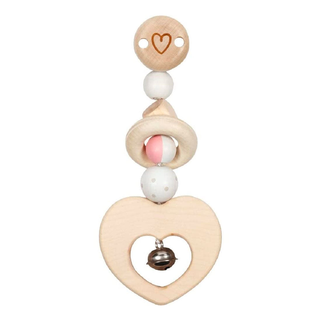 Clip en bois Goki - cœur
