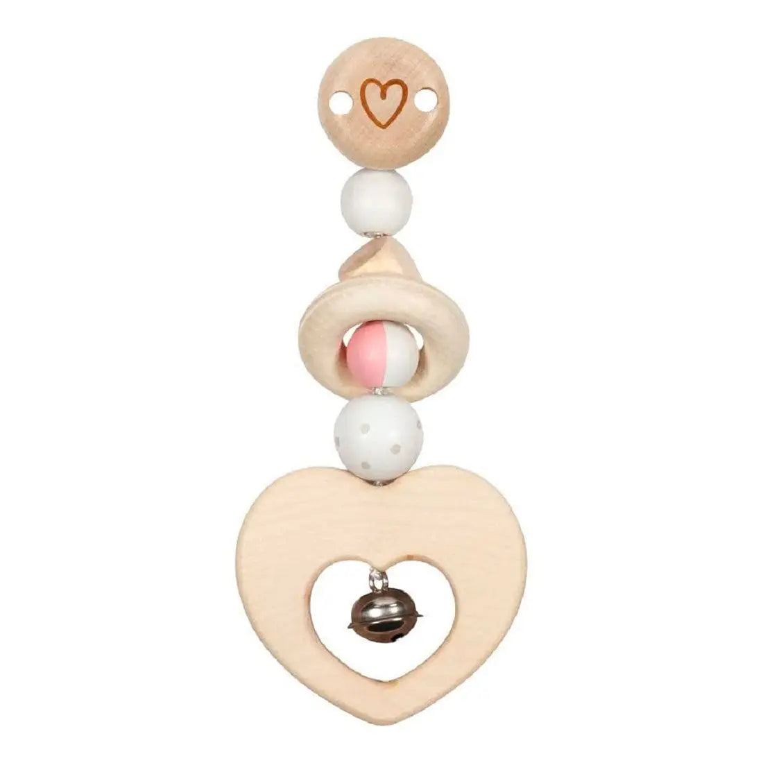 Clip en bois Goki - cœur