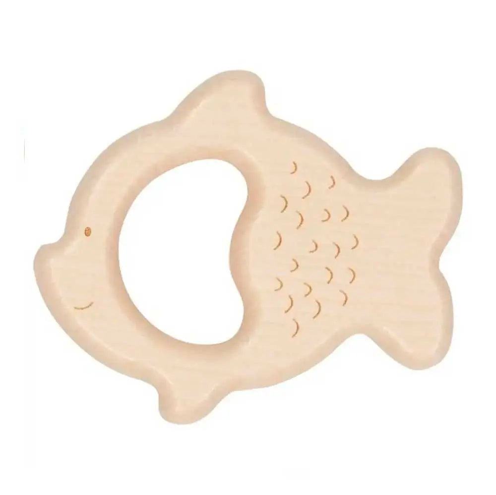 Hochet en bois Goki Poisson