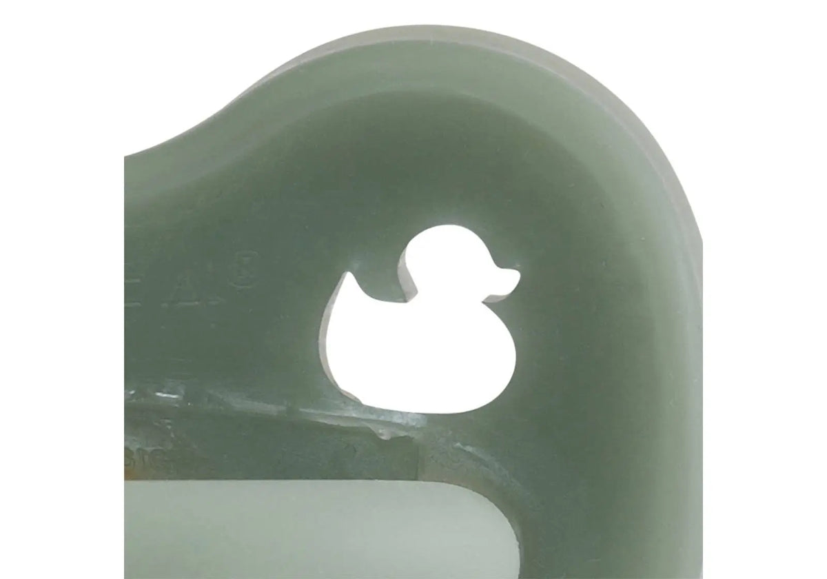 Tétine physiologique Hévéa Canard Moss Green