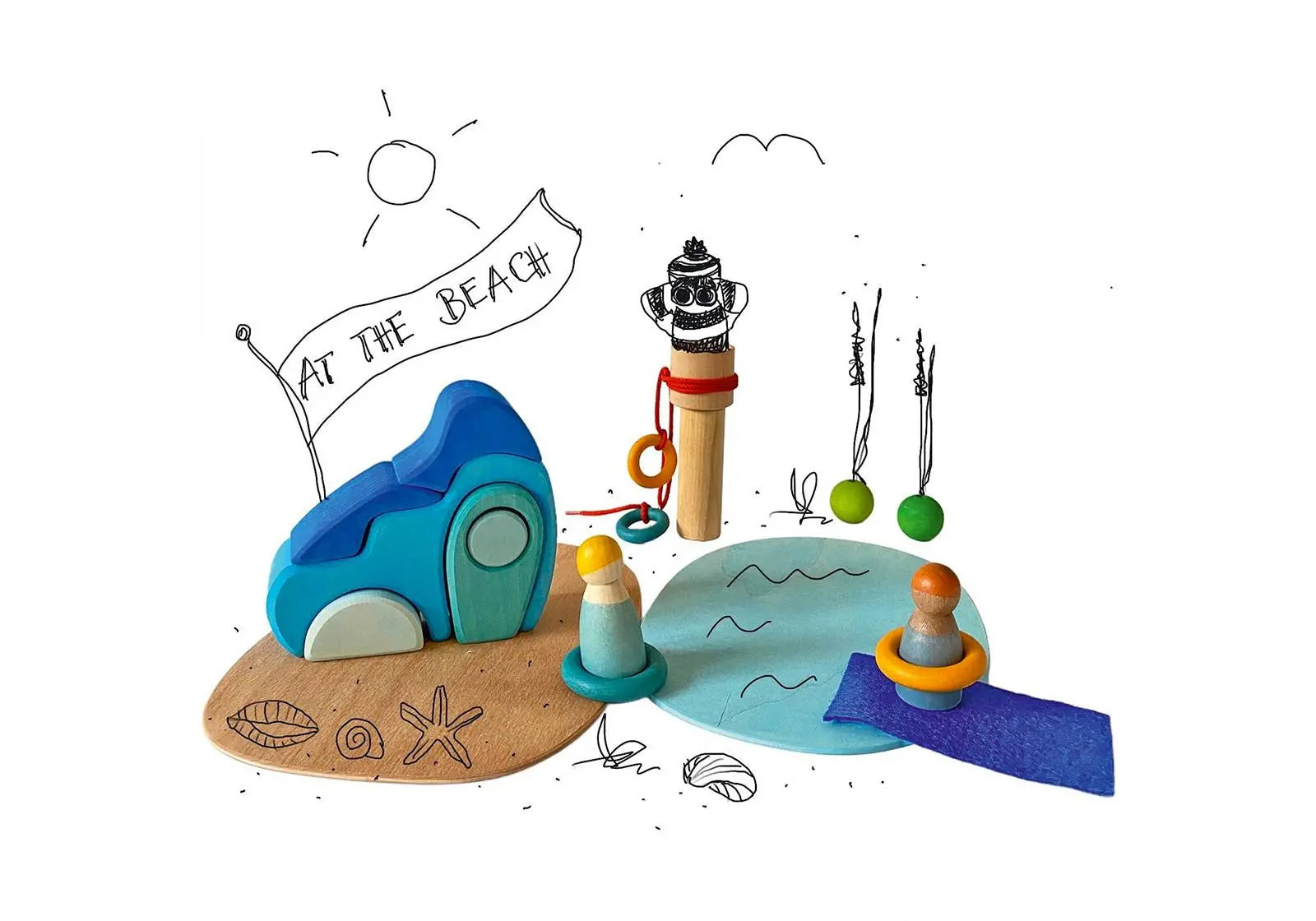 Jouets libres Grimm's - Au bord de l'eau