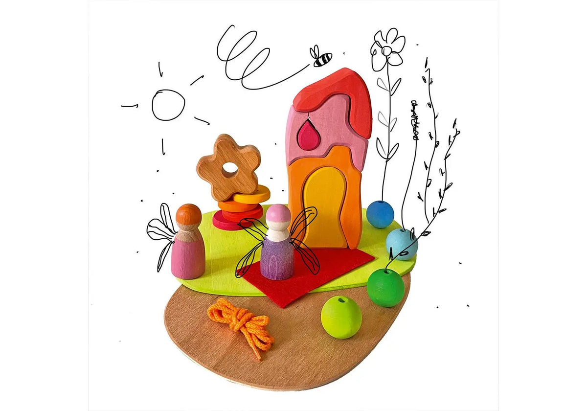 Jouets libres Grimm's - Prairie fleurie