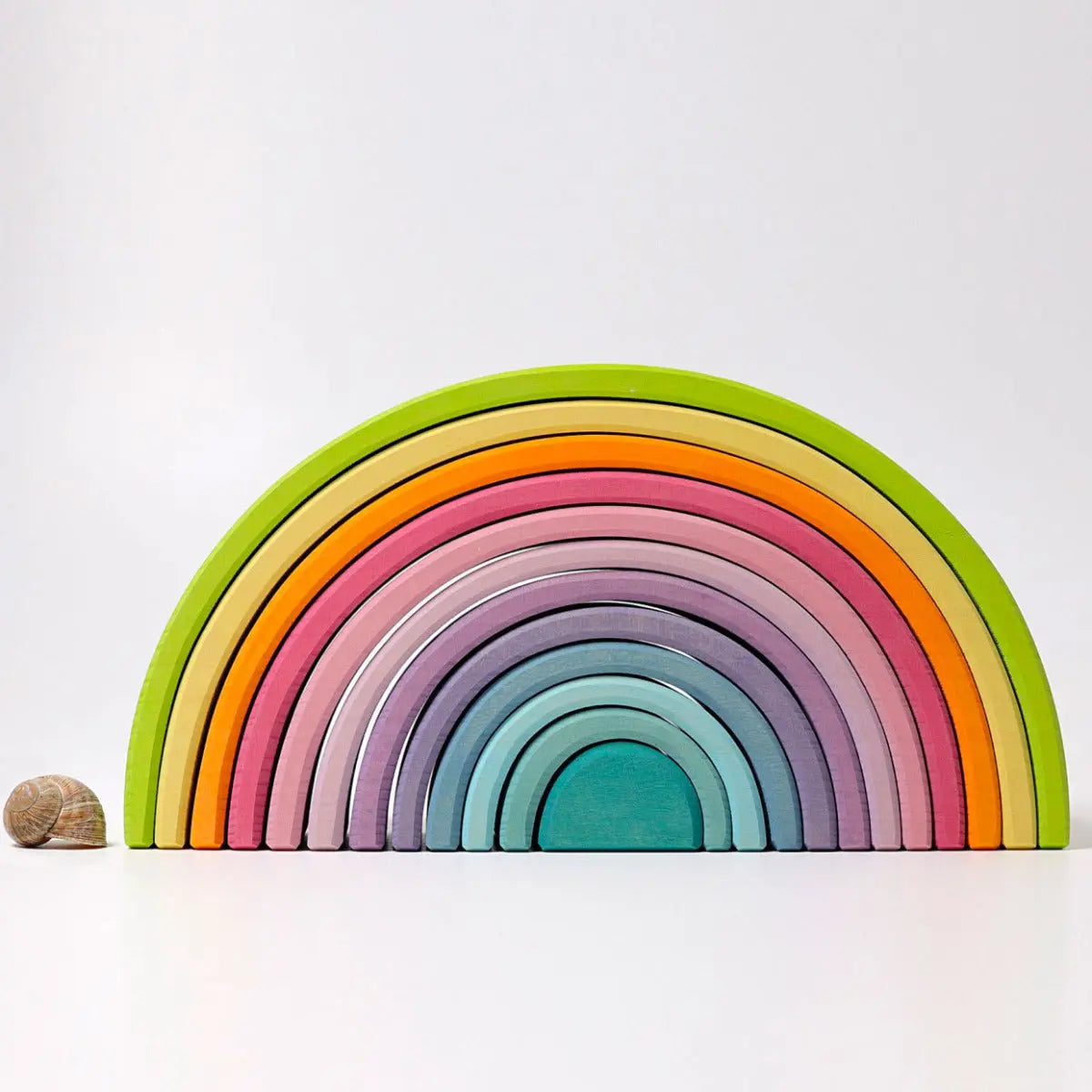 Grand Arc en ciel en bois Pastel Grimm's - 12 pièces Grimms