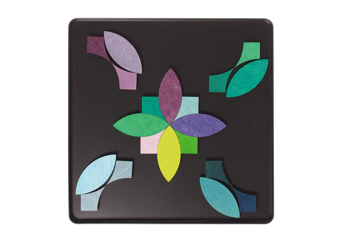 Puzzle magnétique en bois cercles Grimm's