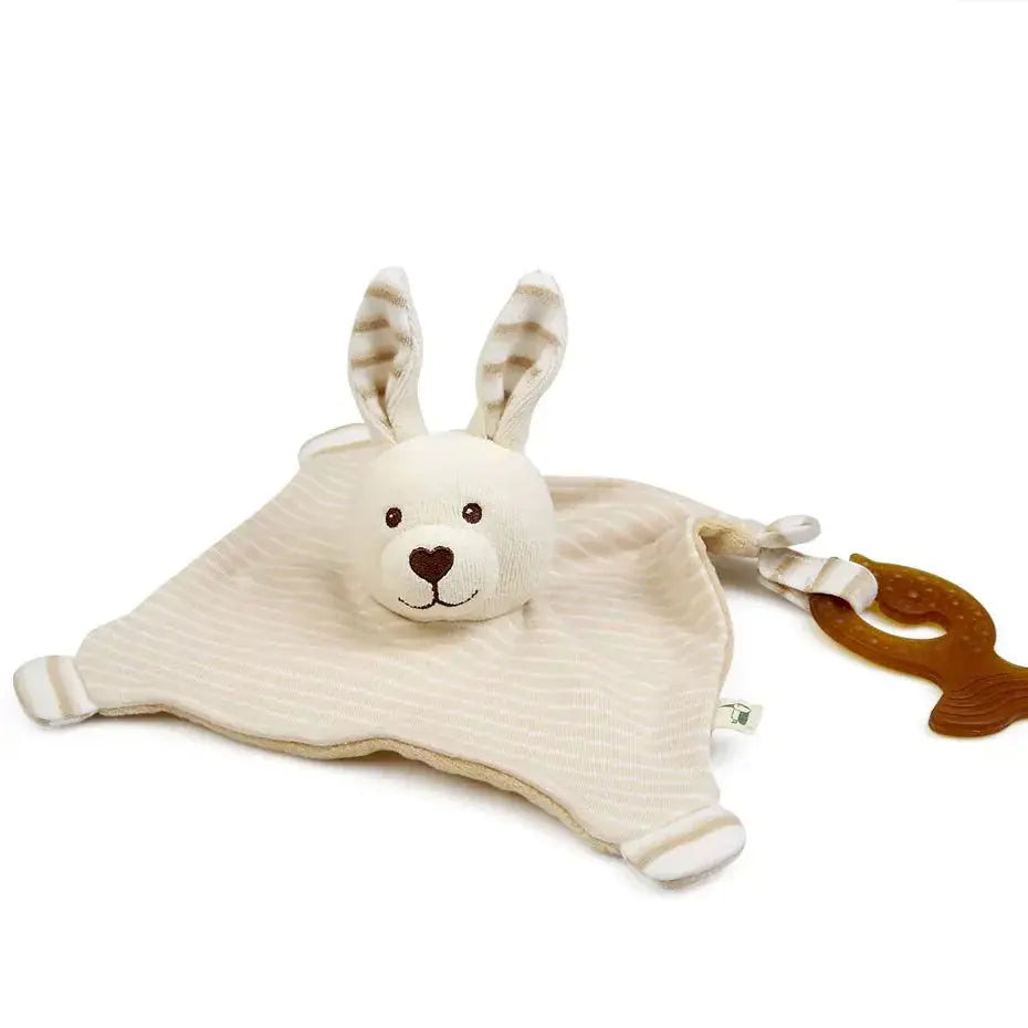 Doudou lapin en coton bio GOTS – Grünspecht