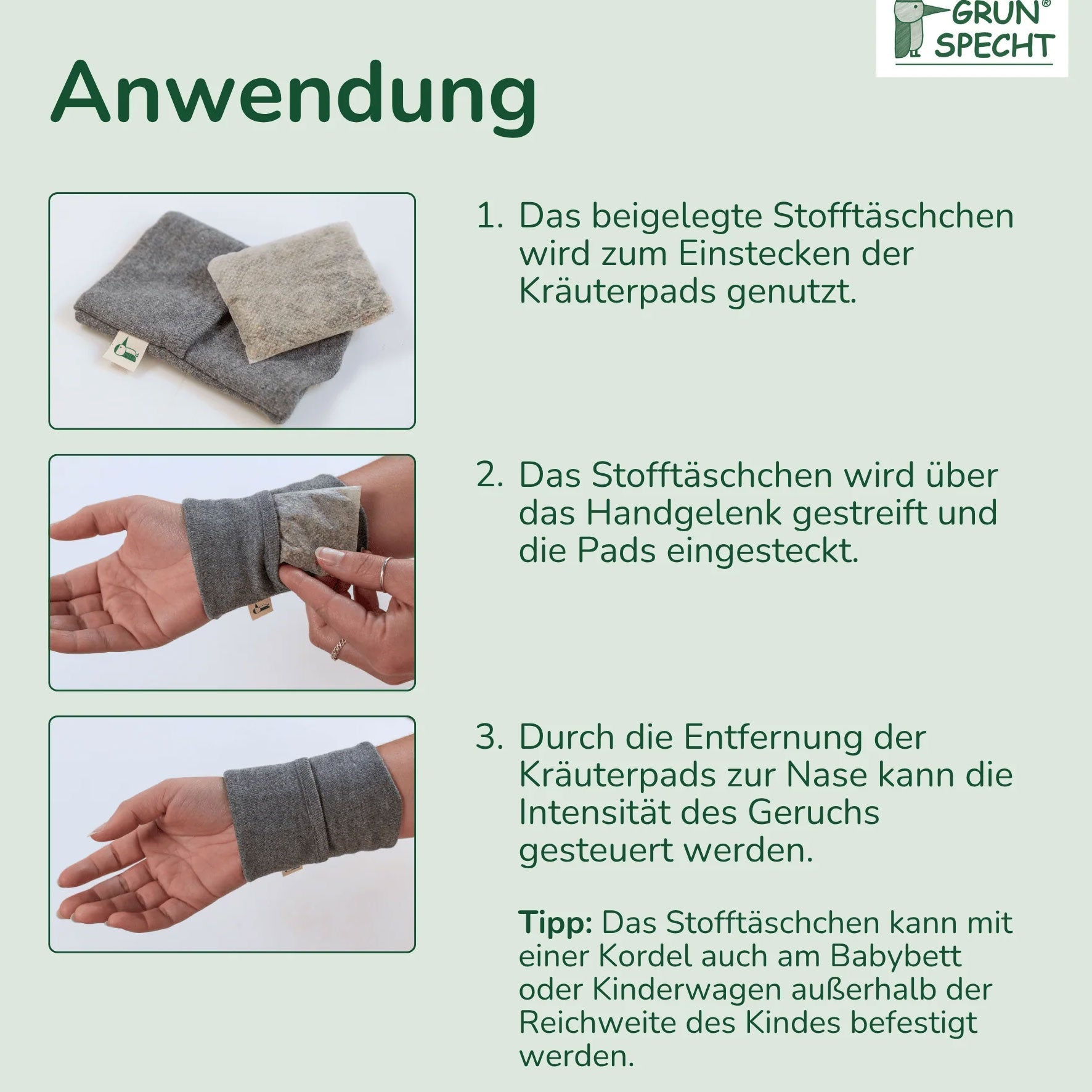 Set coussinets d’herbes apaisantes Grünspecht