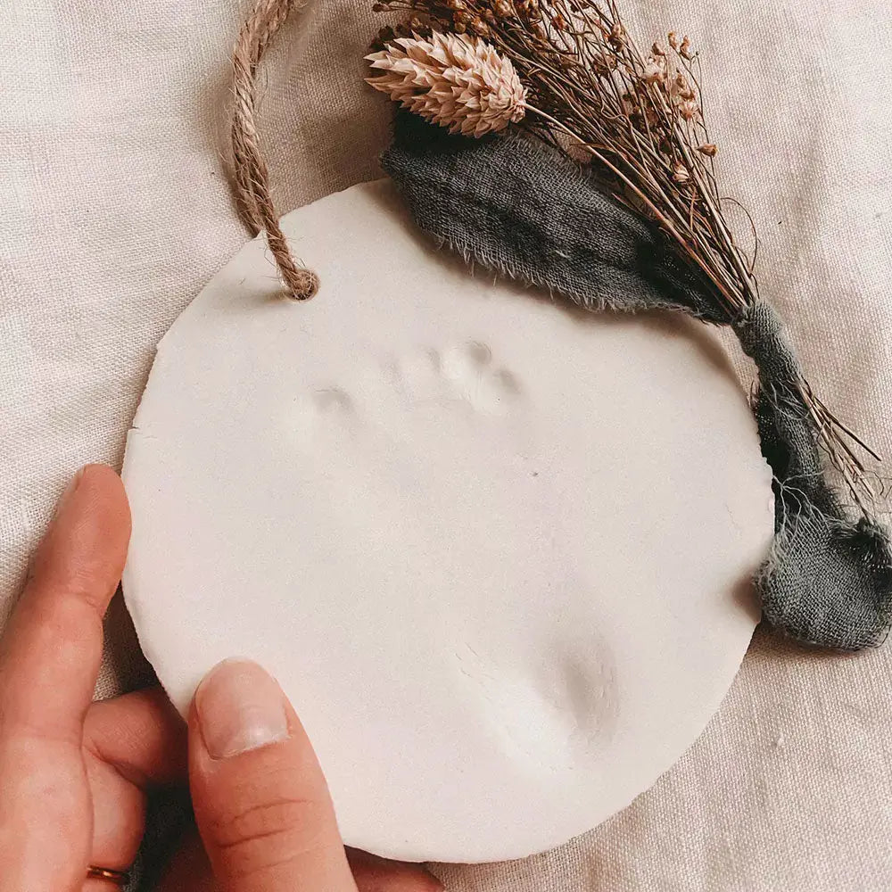 Kit de moulage en pâte bio pour pieds OU mains de bébé Grünspecht - Lilinappy