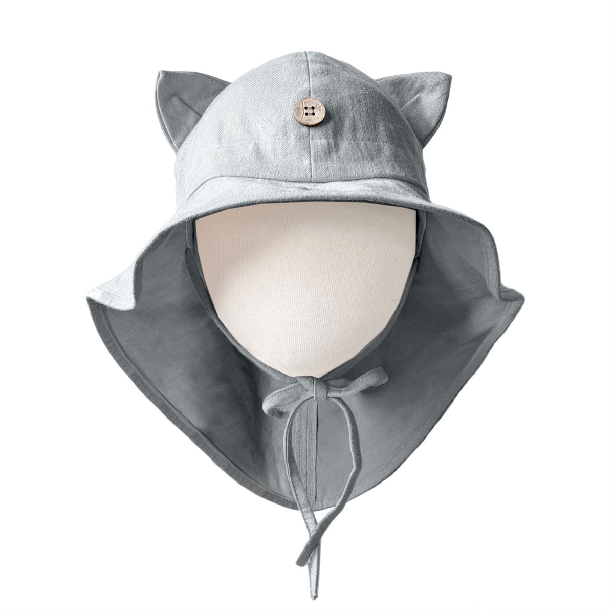 Chapeau évolutif ManyMonths avec oreilles de chat – Rock Grey