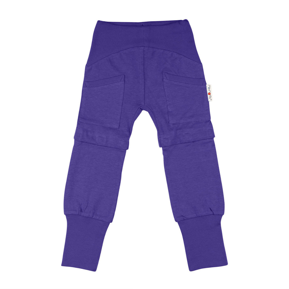 Pantalon évolutif ManyMonths en chanvre et coton bio - Blue Purple