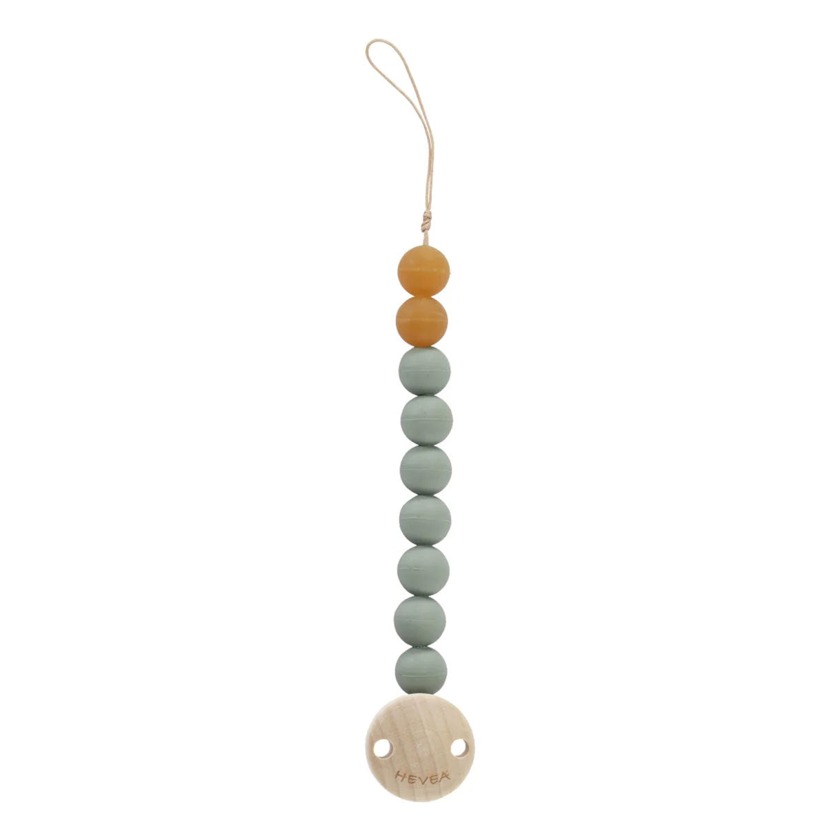 Attache-sucette en caoutchouc naturel Hevea - Seafoam blue