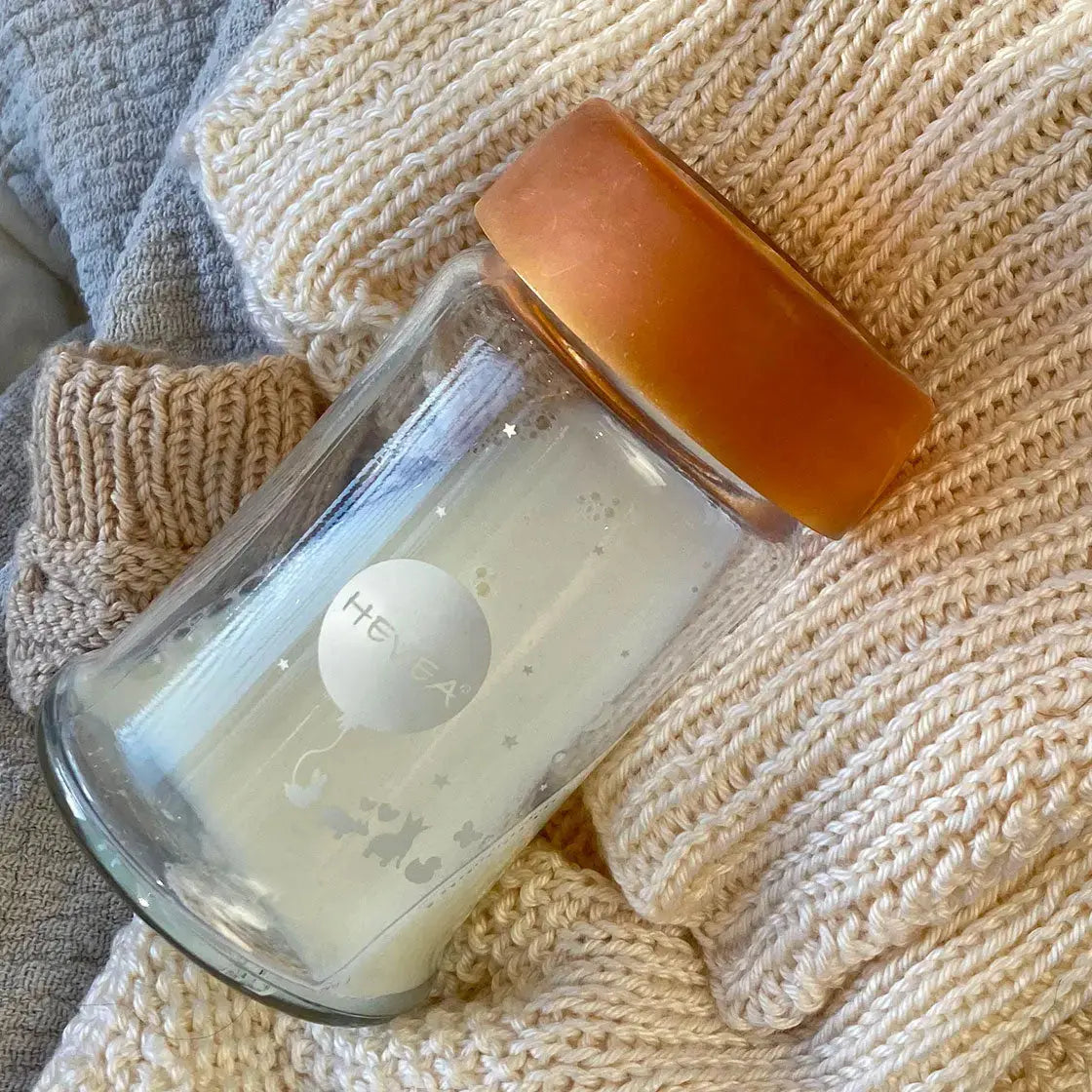 Lot de 2 biberons sans plastique HEVEA - 150ml - Lilinappy