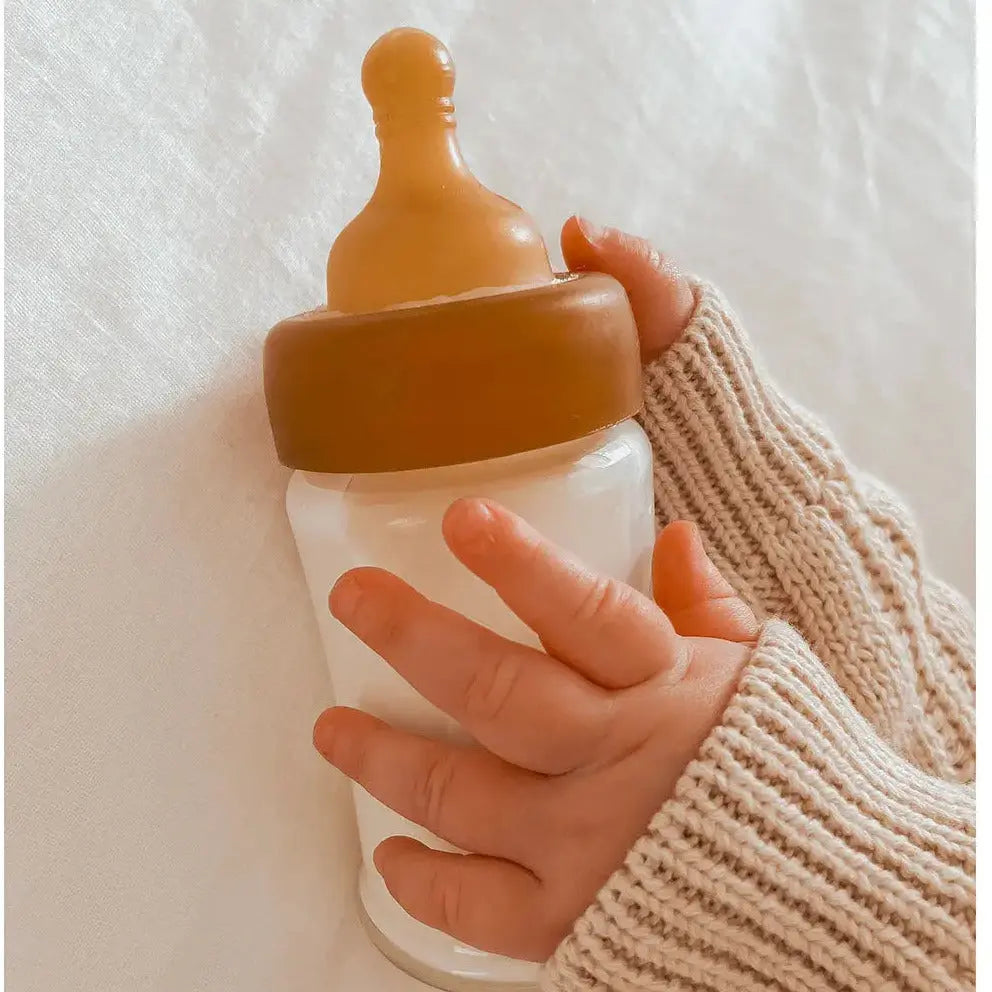 Lot de 2 biberons sans plastique HEVEA - 150ml - Lilinappy