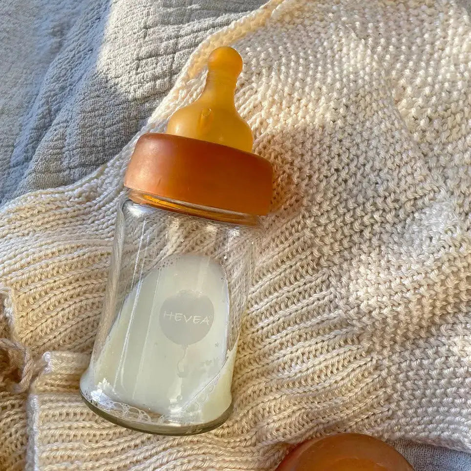 Lot de 2 biberons sans plastique HEVEA - 150ml - Lilinappy